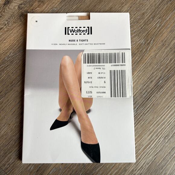 Wolford Nude Tights Soft Knitted Waistband New Cosmetic Medium/Small - Picture 5 of 7